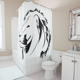 Rideaux De Douche Tribal Lion