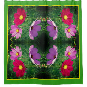 Rideaux De Douche Trio de fleurs de Cosmos Art de la nature