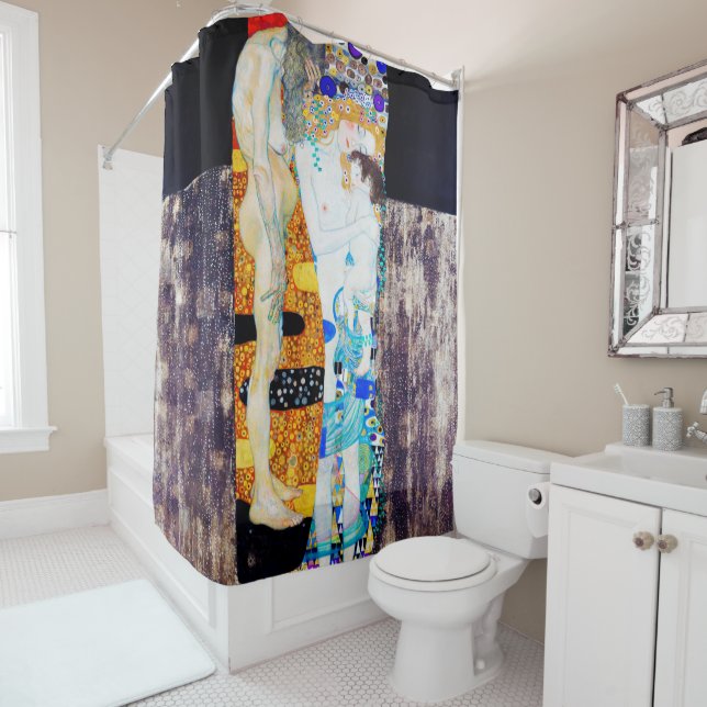 Rideaux De Douche Trois ans de vie, Gustav Klimt (En situation)