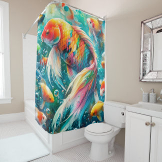 Rideaux De Douche Tropical Fish Shower Curtain
