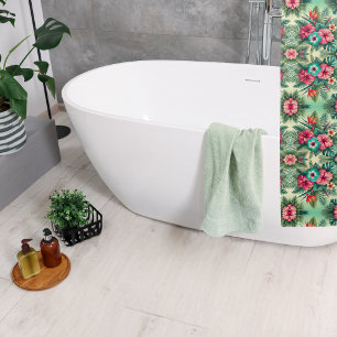 Rideaux De Douche Tropiques lumineux