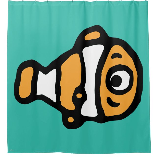 Rideaux De Douche Trouver Dory| Caricature Nemo (Devant)