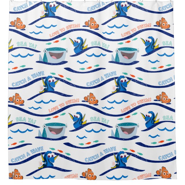 Rideaux De Douche Trouver le Motif Dory Wave (Devant)