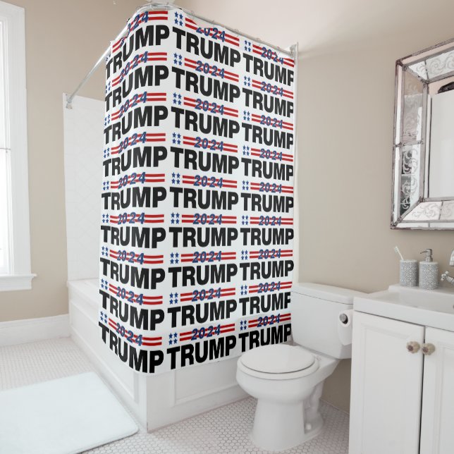 Rideaux De Douche Trump 2024 (En situation)