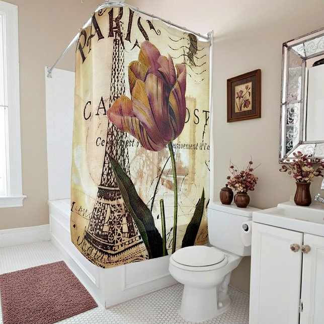 Rideaux De Douche Tulipe de Paris (Créateur téléchargé)