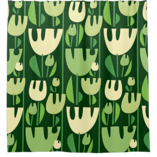 Rideaux De Douche Tulipes Motif de style scandinave