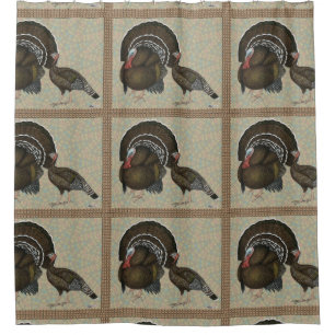 Rideaux De Douche Turkeys Standard Bronze Portrait