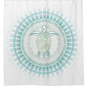 Rideaux De Douche Turquoise verte Mandala