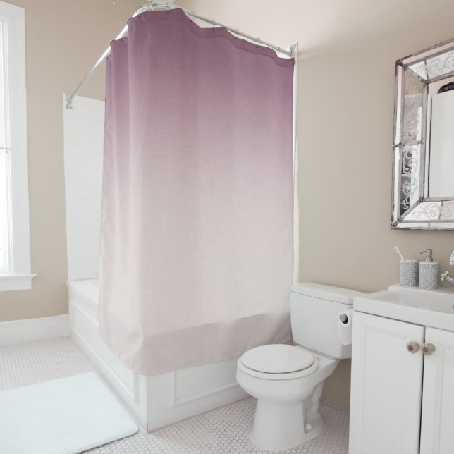 Rideaux De Douche Twilight Plum Ombré (En situation)