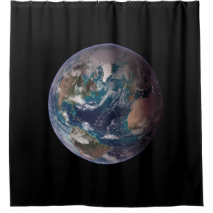 Rideaux De Douche Twin Blue Marbles - Ouest - Planète Terre