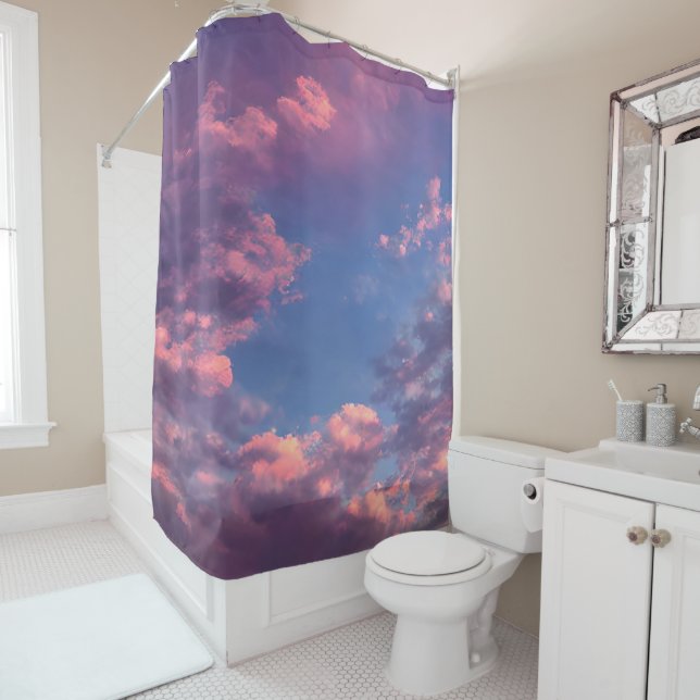 Rideaux De Douche Un ciel de bonbons en coton (En situation)