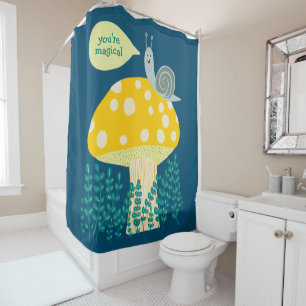 Rideaux De Douche Un escargot de Whimsal sur le personnage de Maghro