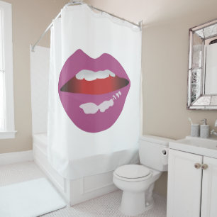 Rideaux De Douche Un sourire aimant d'une Bouche 002