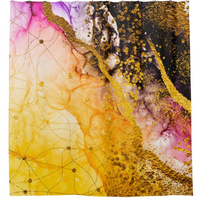 Rideaux De Douche Une créativité transparente. Nuages Abstraits -ART (Devant)