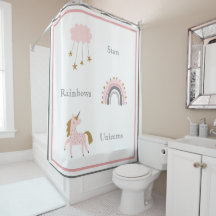 Unicorn Rainbows Motif Boho rose