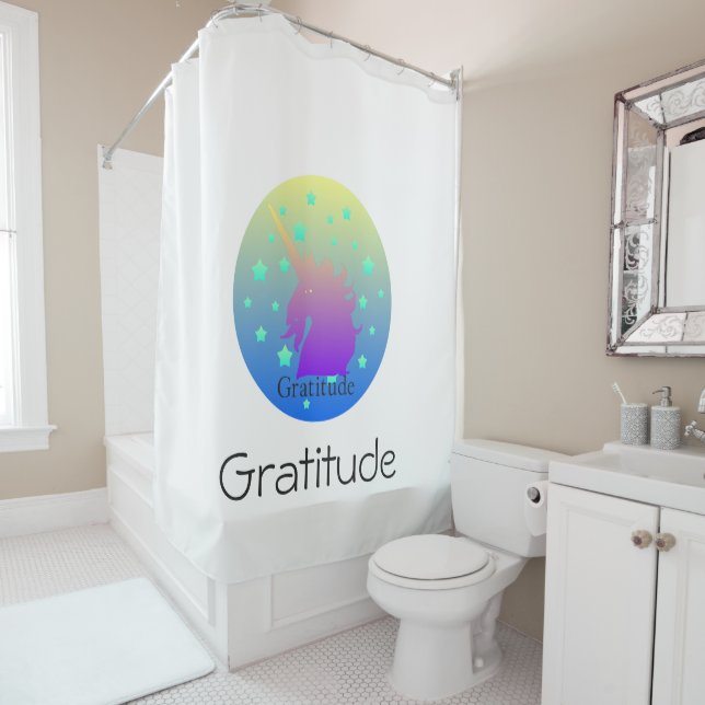 Rideaux De Douche Unicorne (En situation)