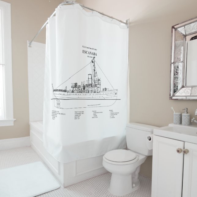 Rideaux De Douche USCGC Escanaba wpc-77 - BD (En situation)