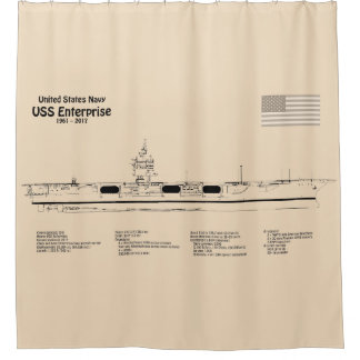 Rideaux De Douche USS Enterprise - Plan directeur des expéditions SD