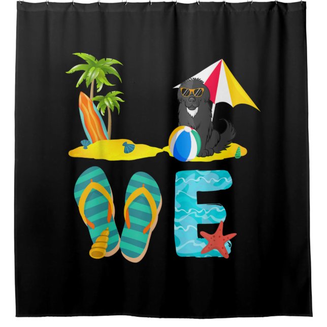 Rideaux De Douche Vacances d'été à Terre-Neuve | Love terre-neuve (Devant)
