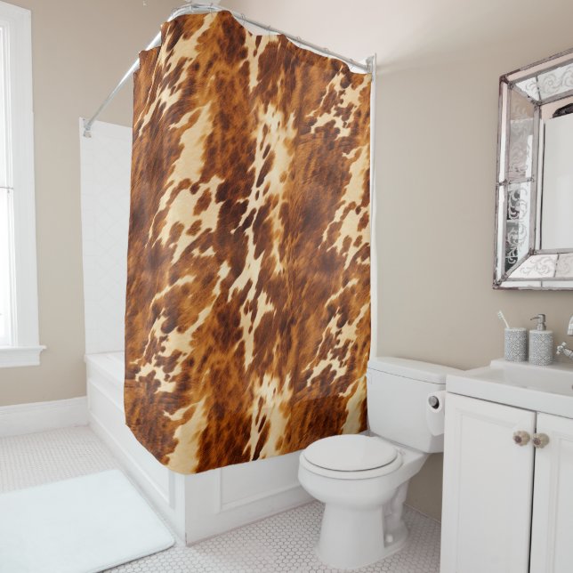 Rideaux De Douche Vachette Brown (En situation)