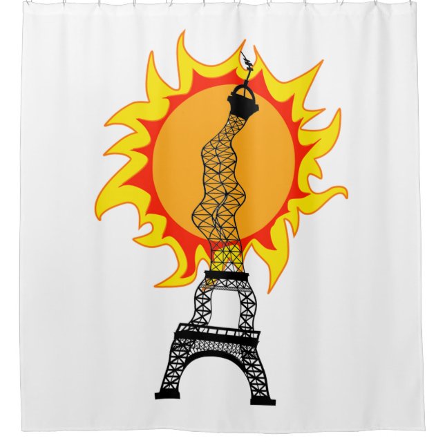 Rideaux De Douche Vague thermique européenne (Devant)