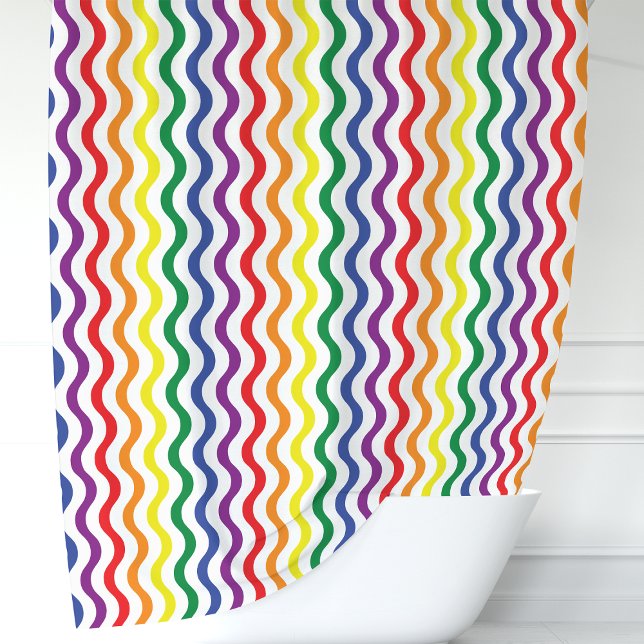 Rideaux De Douche Vagues arc-en-ciel (Créateur téléchargé)