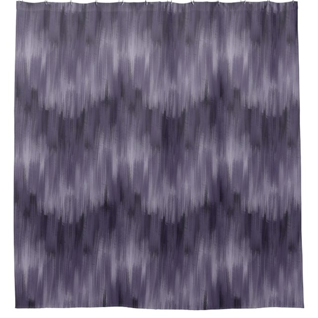 Rideaux De Douche Vagues brossées Abstraites, Aubergine, Plum (Devant)