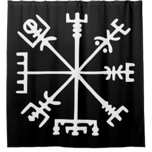 Rideaux De Douche Vegvísir (Viking Compass)