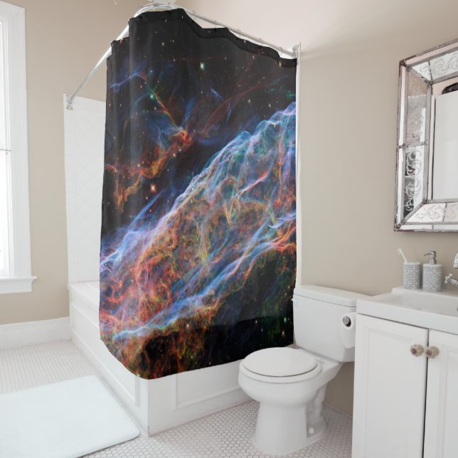 Rideaux De Douche Veil Nebula Supernova Reste Télescope Hubble (En situation)