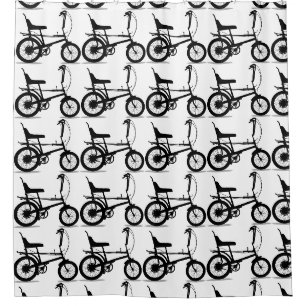 Rideaux De Douche Vélo chopper rétro