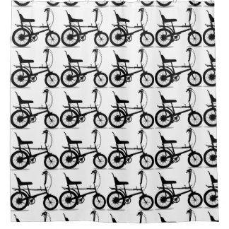 Rideaux De Douche Vélo Retro Chopper