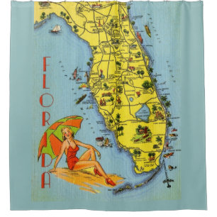 Rideaux De Douche Venez En Floride !