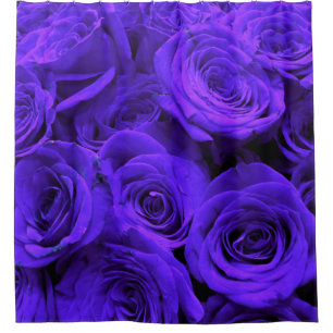 Rideaux De Douche Veri peri periwinkle bleu violet rose