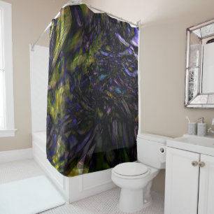 Rideaux De Douche Verre Abstrait Funky Art Couleur Splash Verre mode