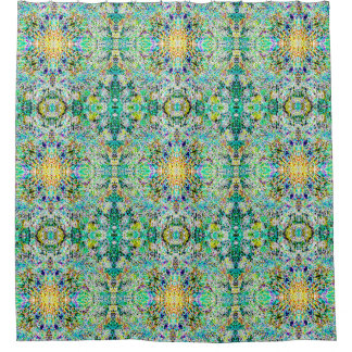 Rideaux De Douche Vert-jaune