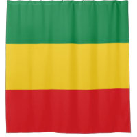 Vert, or (jaune) et drapeau de couleurs rouges
