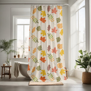 Rideaux De Douche Vestiges d'automne fleuris décoratifs attirant l'o