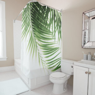 Rideaux De Douche Vibes vertes de palmiers Feuilles #9
