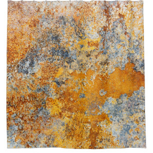 Rideaux De Douche Vieille texture rouille, grunge arrière - plan mét