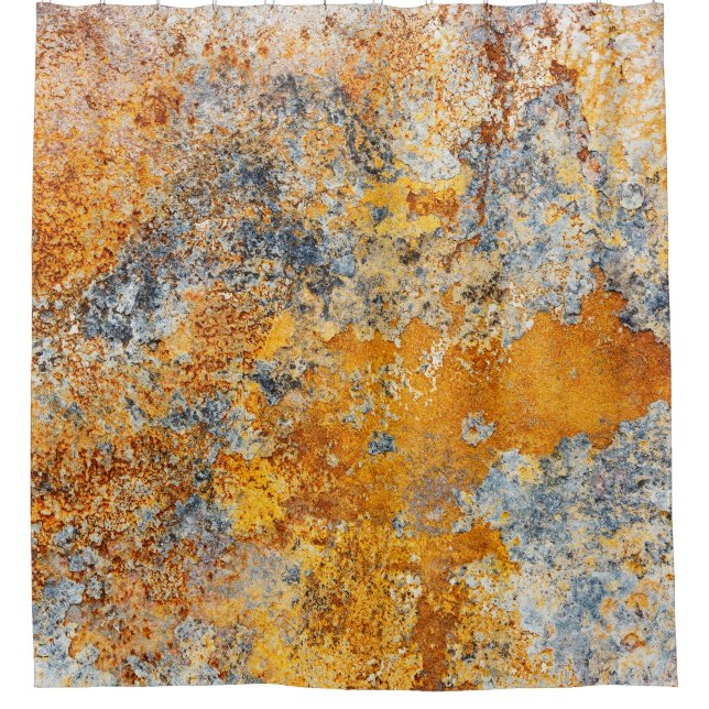 Rideaux De Douche Vieille texture rouille, grunge arrière - plan mét (Devant)