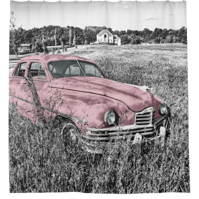 Rideaux De Douche Vieille voiture vintage - (Devant)