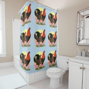 Rideaux De Douche Vieux jeu anglais Bantam : BB Red
