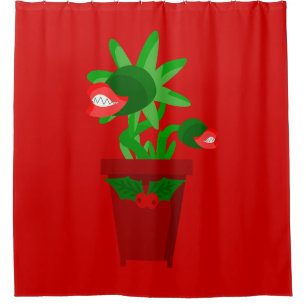Rideaux De Douche vilain noël vénériens flytrap