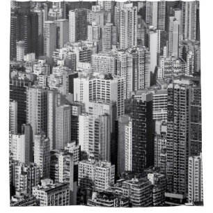 Rideaux De Douche Ville de Hong Kong : Scène urbaine 2015