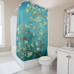 Rideaux De Douche Vincent Van Gogh Blossoming Almond Tree Floral Art