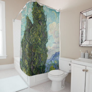 Rideaux De Douche Vincent van Gogh - Cyprès