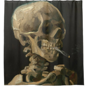 Rideaux De Douche Vincent Van Gogh - Le crâne avec la cigarette en