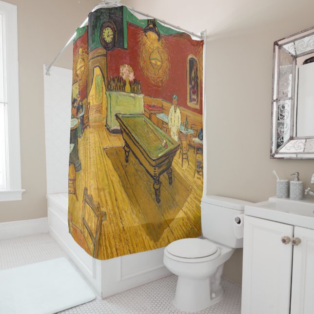 Rideaux De Douche Vincent van Gogh - Le Night Café (En situation)