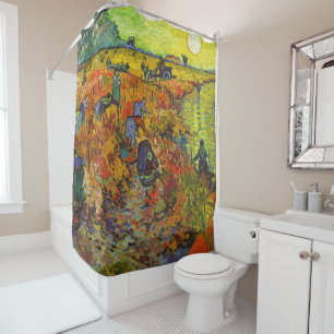 Rideaux De Douche Vincent van Gogh - Le vignoble rouge
