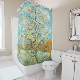 Rideaux De Douche Vincent van Gogh - Poche rose en fleurs